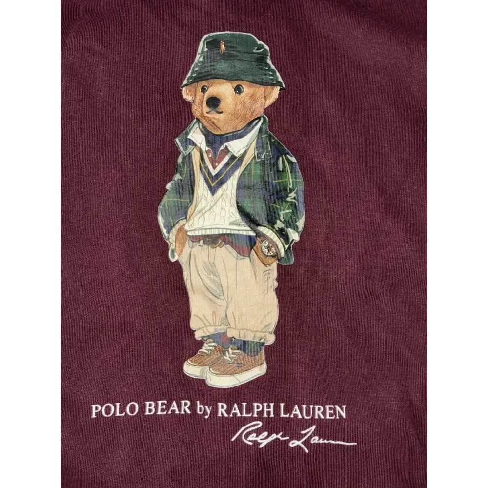 Polo Ralph Lauren Bear Hoodie Kids 6 Color Block‎